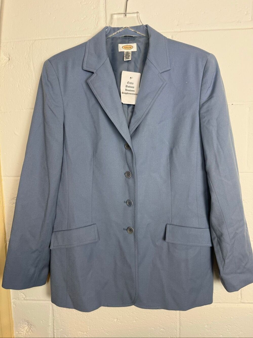 Talbots Women’s Size 14 Blue 100% Wool Blazer NWT Quiet Luxury Career